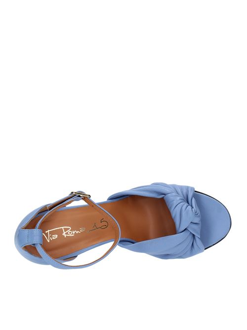 Sandals model 3315 in leather VIA ROMA 15 | 3315GLICINE